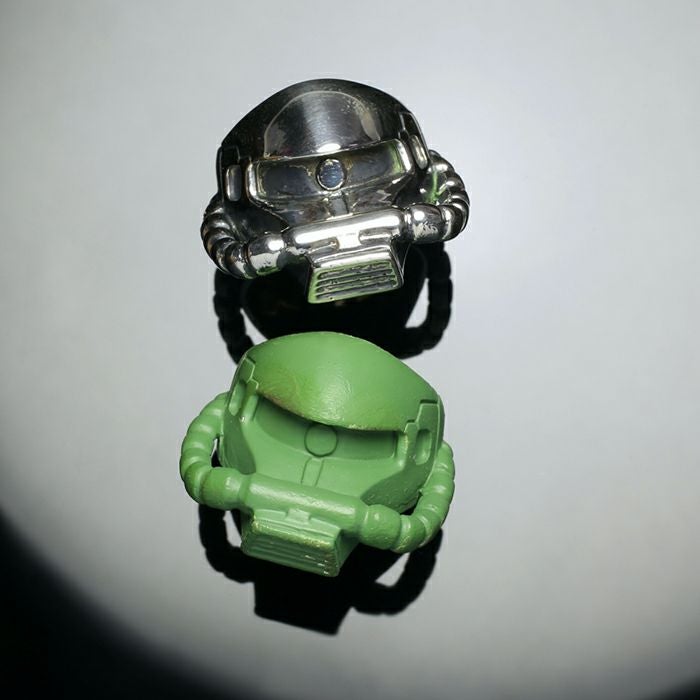 JSTG07SV)機動戦士ガンダム量産型ザクフェイスリング-SILVER-/指輪
