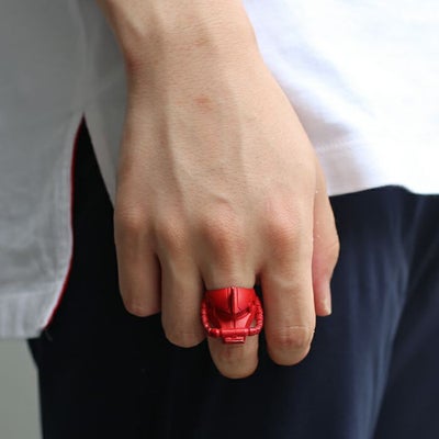 【ジャムホームメイド（JAMHOMEMADE）】機動戦士ガンダム シャア専用 ザク フェイスリング -RED-