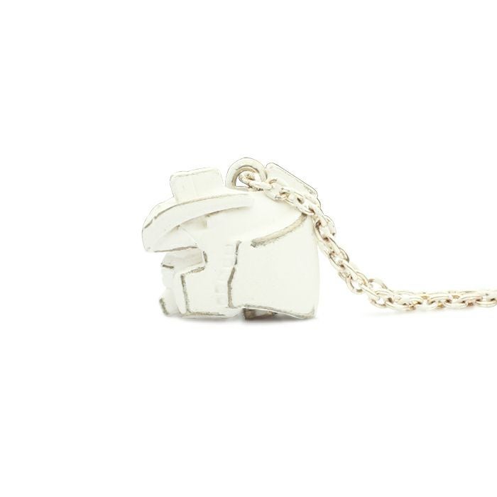 JSTG04WH)機動戦士ガンダムガンダムフェイスネックレス-WHITE
