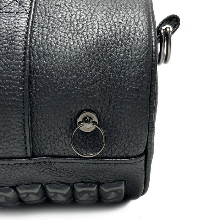 J-BG005)ENDUREレザーJAMスタッズ2WayドラムバッグショルダーバッグS