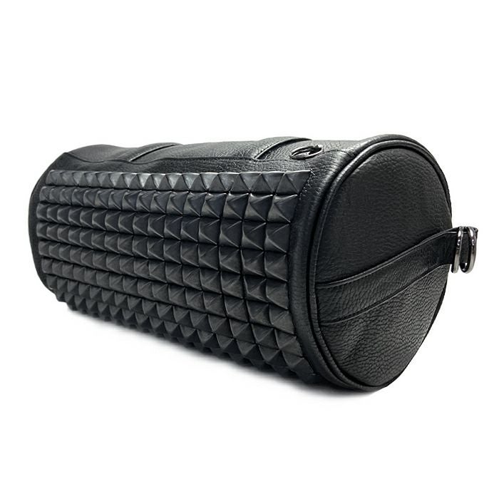 J-BG007)ENDUREレザースタッズ2WayドラムバッグショルダーバッグS