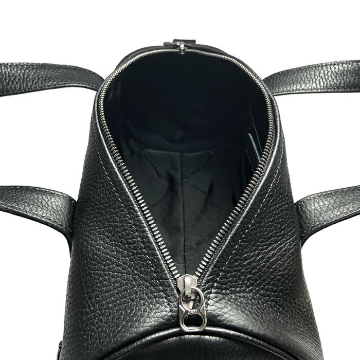 J-BG007)ENDUREレザースタッズ2WayドラムバッグショルダーバッグS