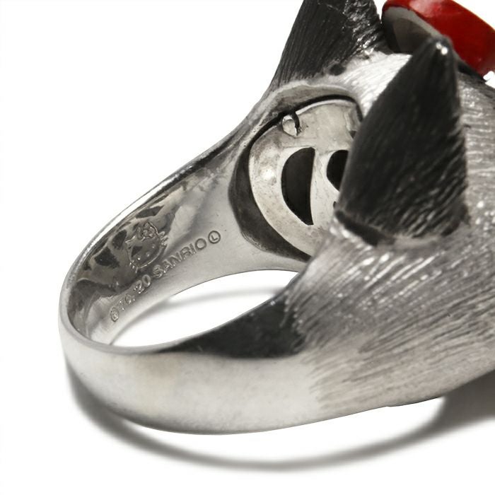 JKT030SV)ハローキティ/HelloKittyJAM猫フェイスリング/指輪 サンリオ