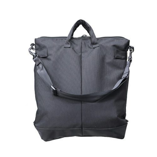 JNS1035)エシカル レザー & エココーデュラ コンビ ヘルメットバッグ