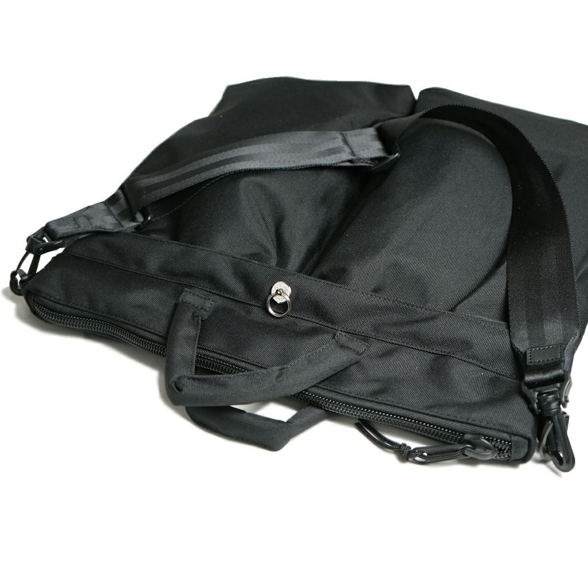 JNS1035)エシカル レザー & エココーデュラ コンビ ヘルメットバッグ