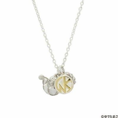 キン肉マンKINマークネックレス-シルバー×ゴールド