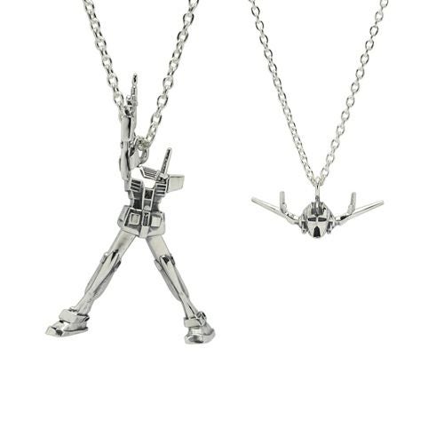 【ジャムホームメイド（JAMHOMEMADE）】機動戦士ガンダムラストシューティングネックレス-ガンダム&ジオング