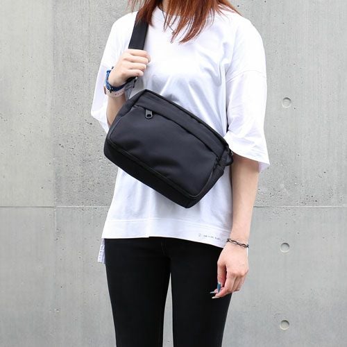 JNS1048)コーデュラエコ&エシカルレザーアーバンミニショルダーバッグ