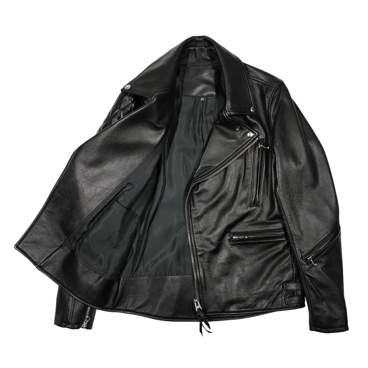 JNS1052-B)レザーライダースジャケット