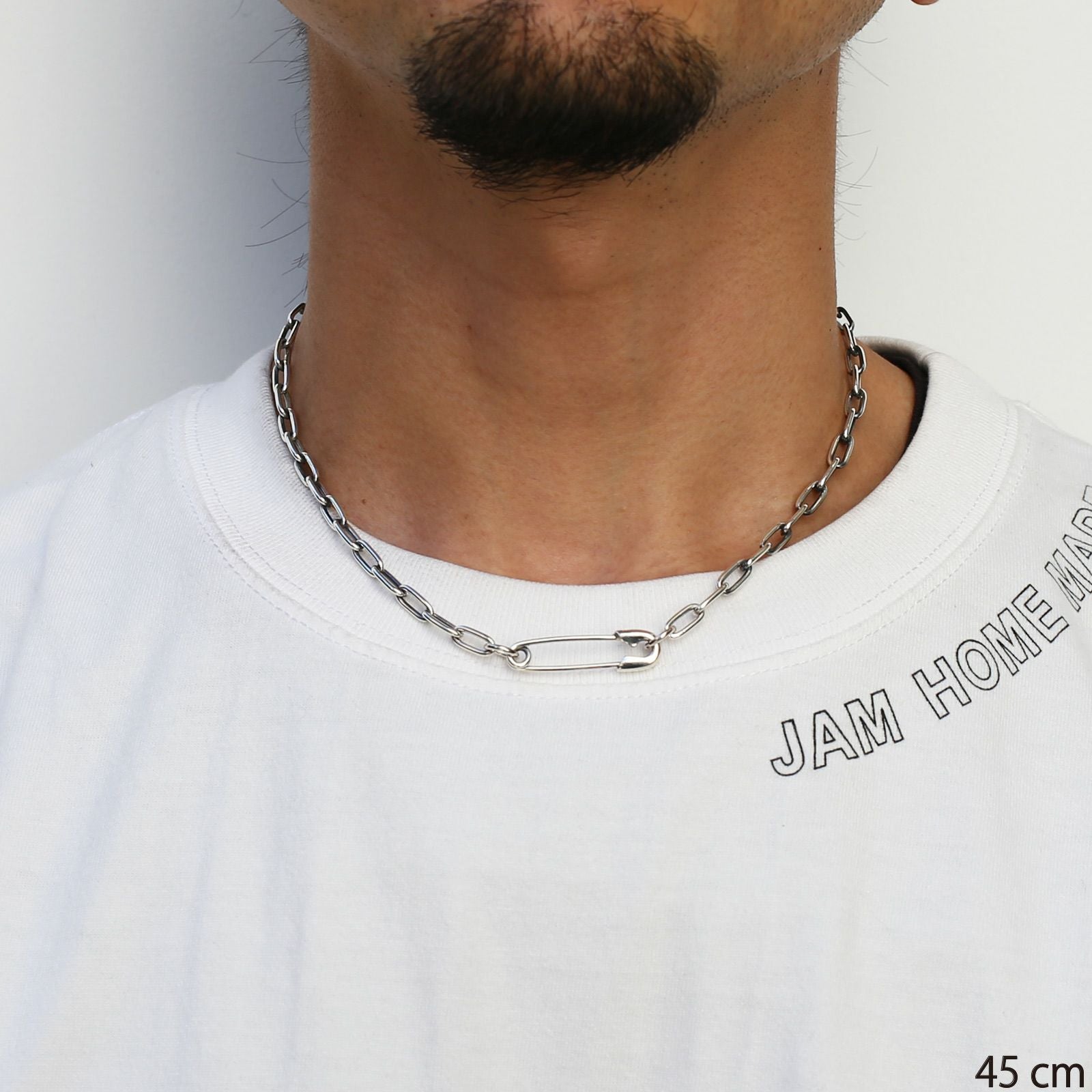 ス*ク様 JAM  MADE 安全ピンネックレス　M JAM HOME MADE（ジャムホームメイド） ネックレス 安全ピン 長アズキ