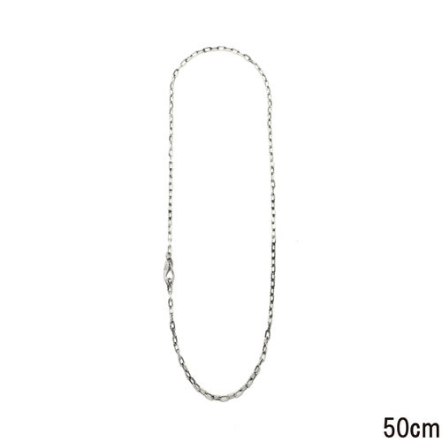 マガタマシンプルチェーンネックレス&ブレスレット-シルバー