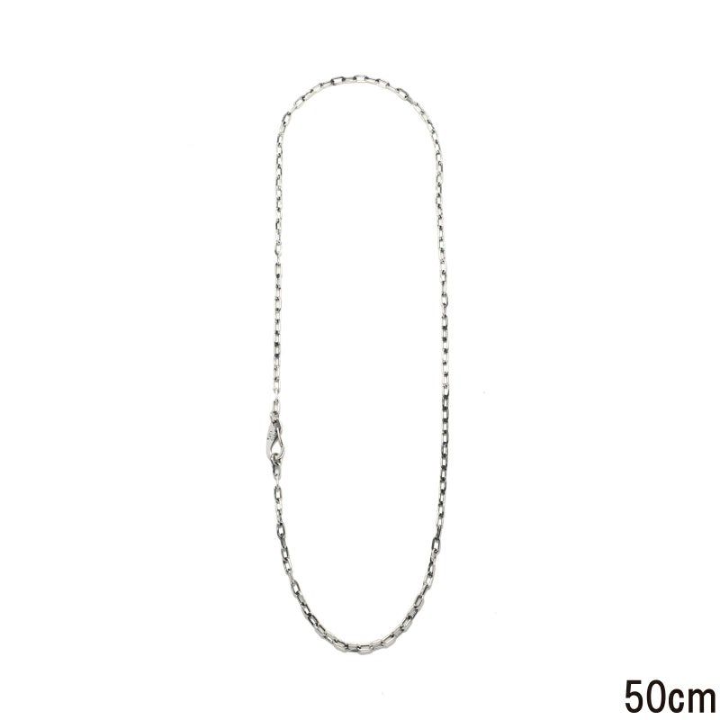 マガタマシンプルチェーンネックレス&ブレスレット-シルバー