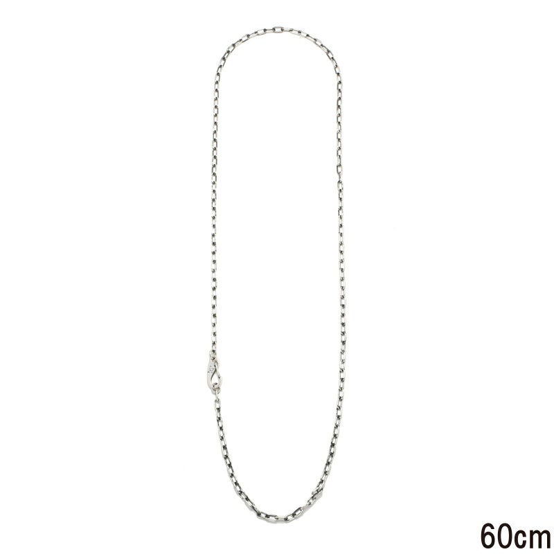 マガタマシンプルチェーンネックレス&ブレスレット-シルバー