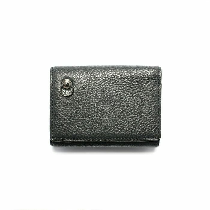 JNS999A)牛革 レザー REIWA コンパクト ミニ ウォレット アイレット 三