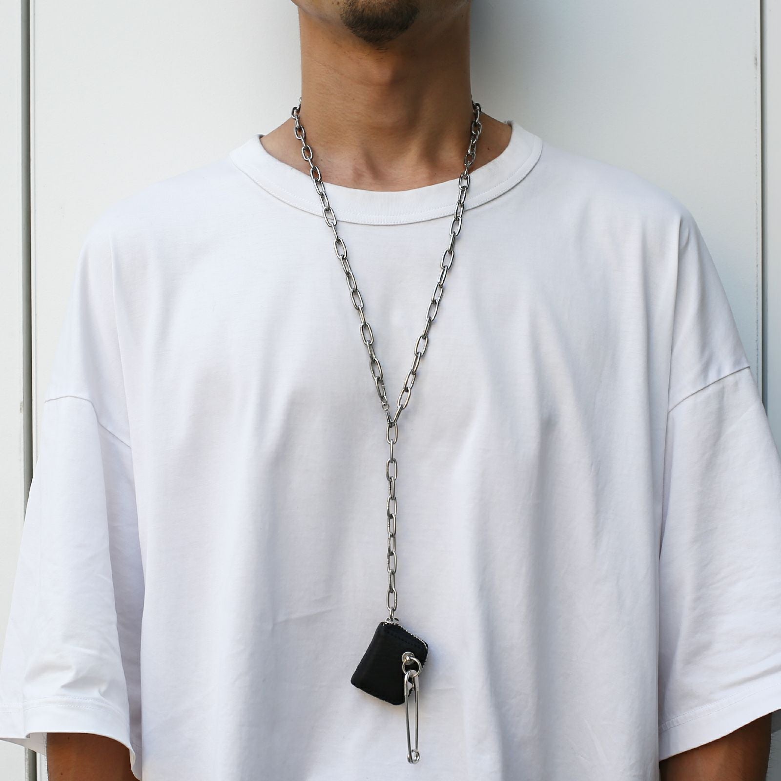 JNS1102)世界最小級のレザーウォレット ネックレス/ウォレットチェーン