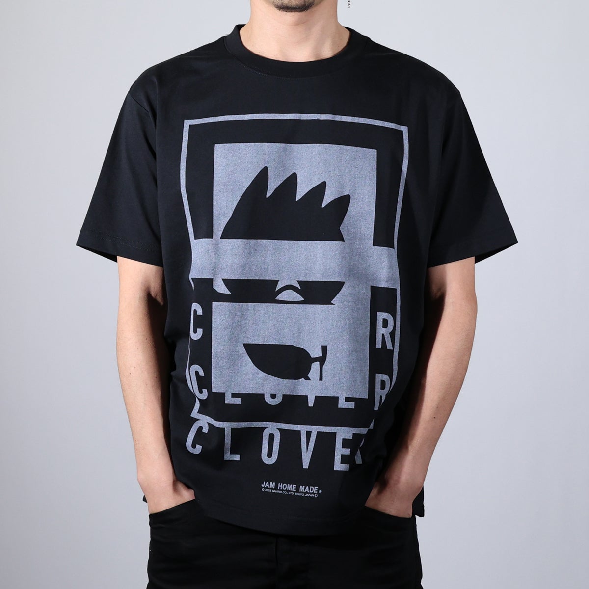 JSRO003B)バッドばつ丸 CLOVER Tシャツ ブラック｜アクセサリー通販の