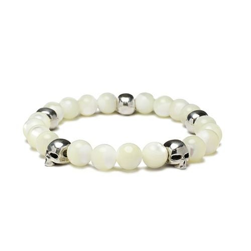J-NS049)スカルビーズブレスレット｜アクセサリー通販のジャムホーム