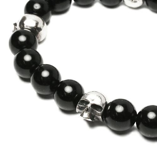 J-NS049)スカルビーズブレスレット｜アクセサリー通販のジャムホーム