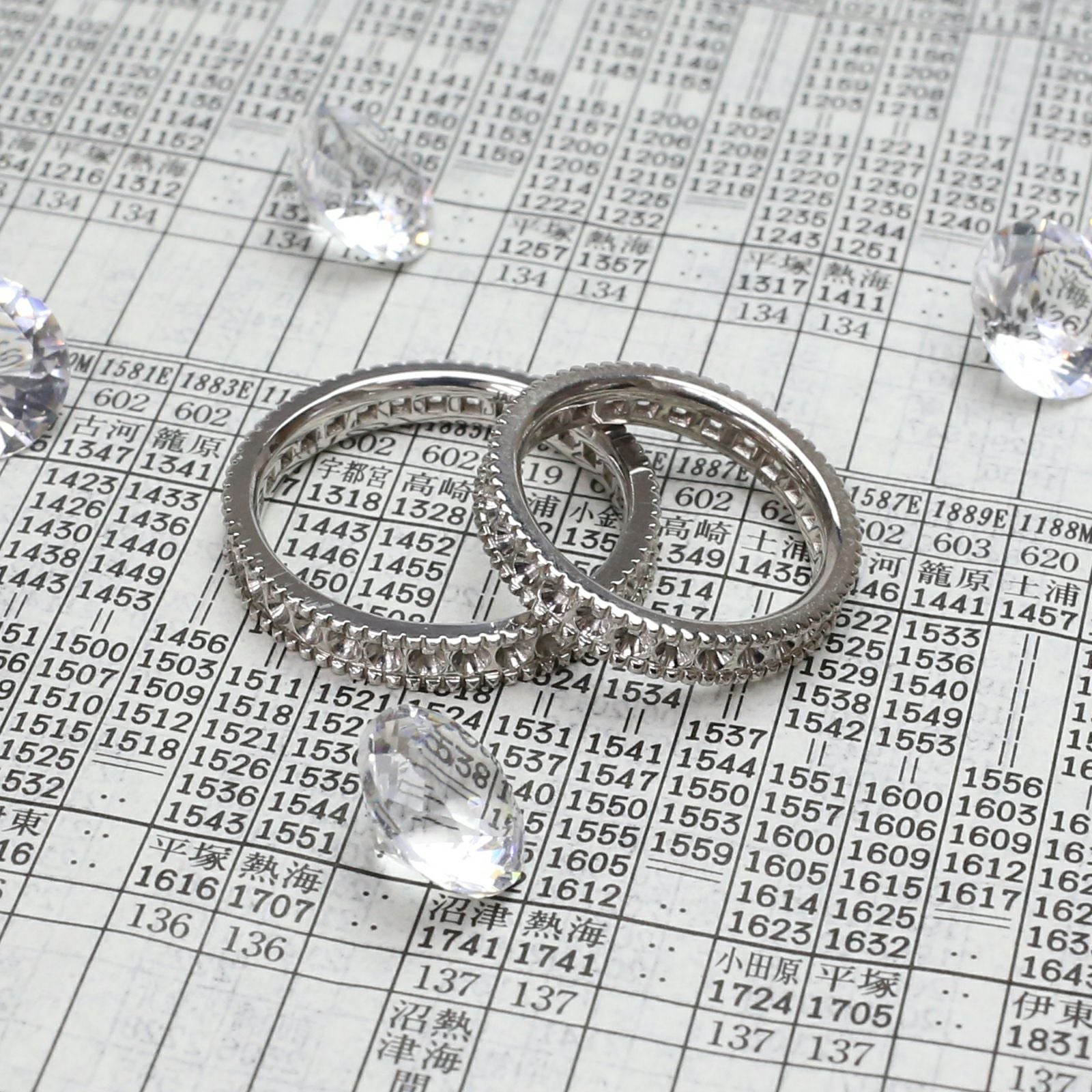 JNS1137)ダイヤがない指輪 シルバー ペアリング/単品｜アクセサリー