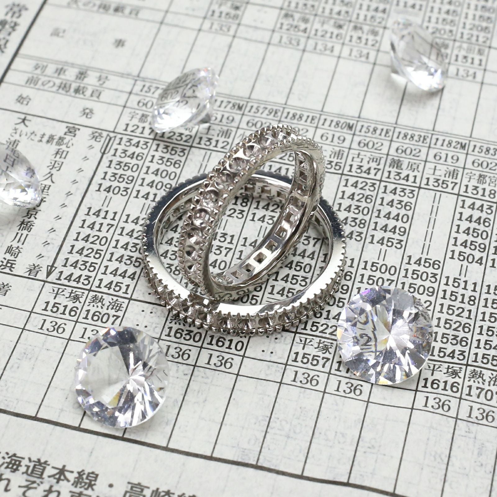 JNS1137)ダイヤがない指輪 シルバー ペアリング/単品｜アクセサリー