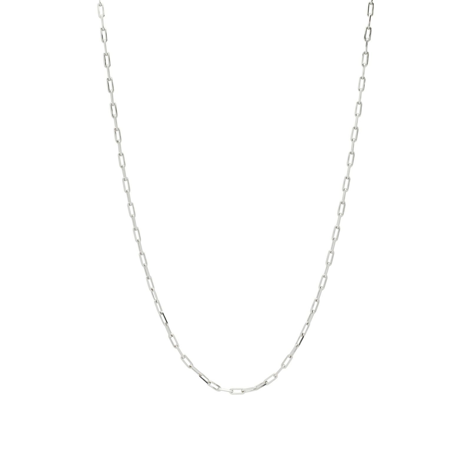 JNS1139)マガタマカットチェーンネックレス&ブレスレット S - シルバー