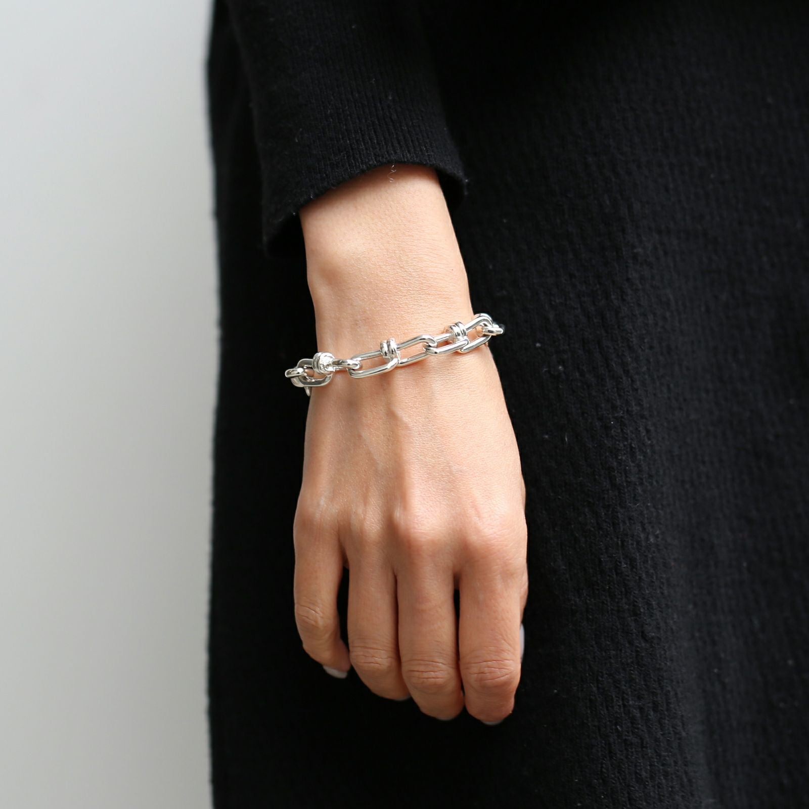 JNS1132)ビクターチェーン ブレスレット M - シルバー｜アクセサリー