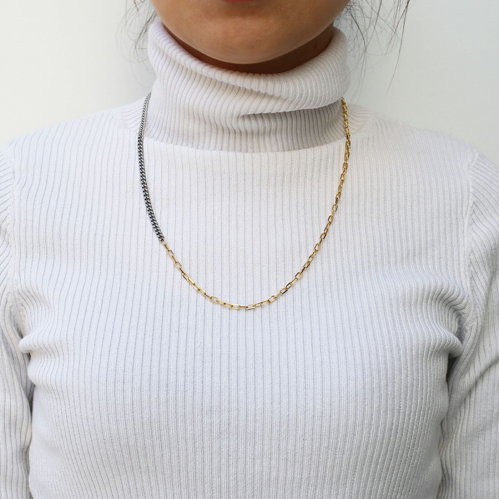 JNS1149)10K オルタナティブチェーン ネックレス｜アクセサリー通販の