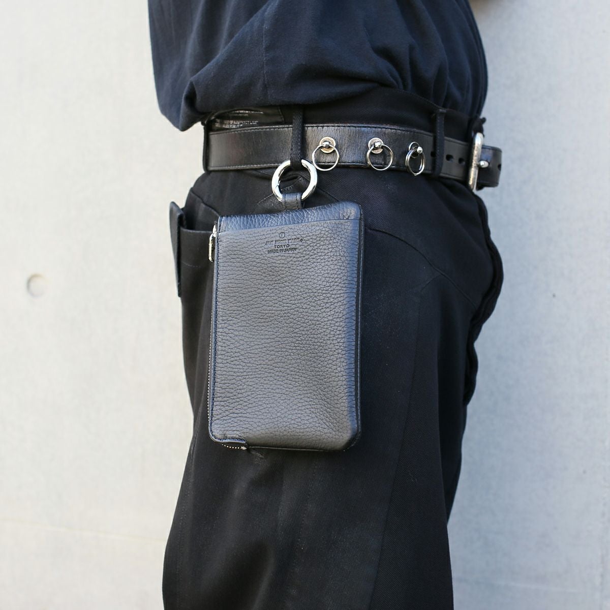 手ぶらL字ZIPポーチ / 長財布 スコッチガードレザー｜アクセサリー通販