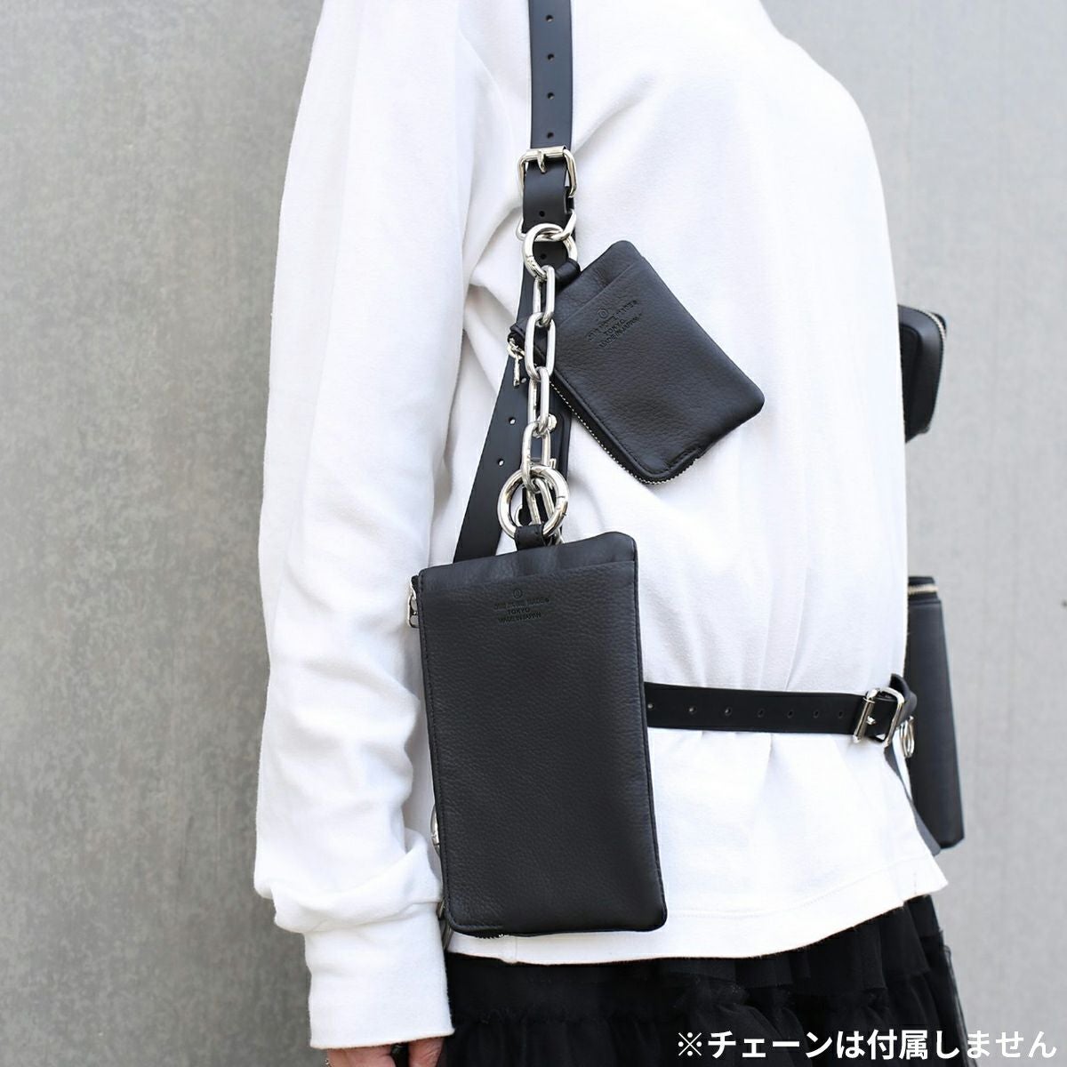 手ぶらL字ZIPポーチ / 長財布 スコッチガードレザー｜アクセサリー通販