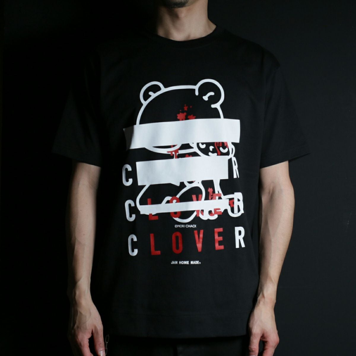 JGLM003B)×GLOOMY（グルーミー） CLOVER Tシャツ ブラック