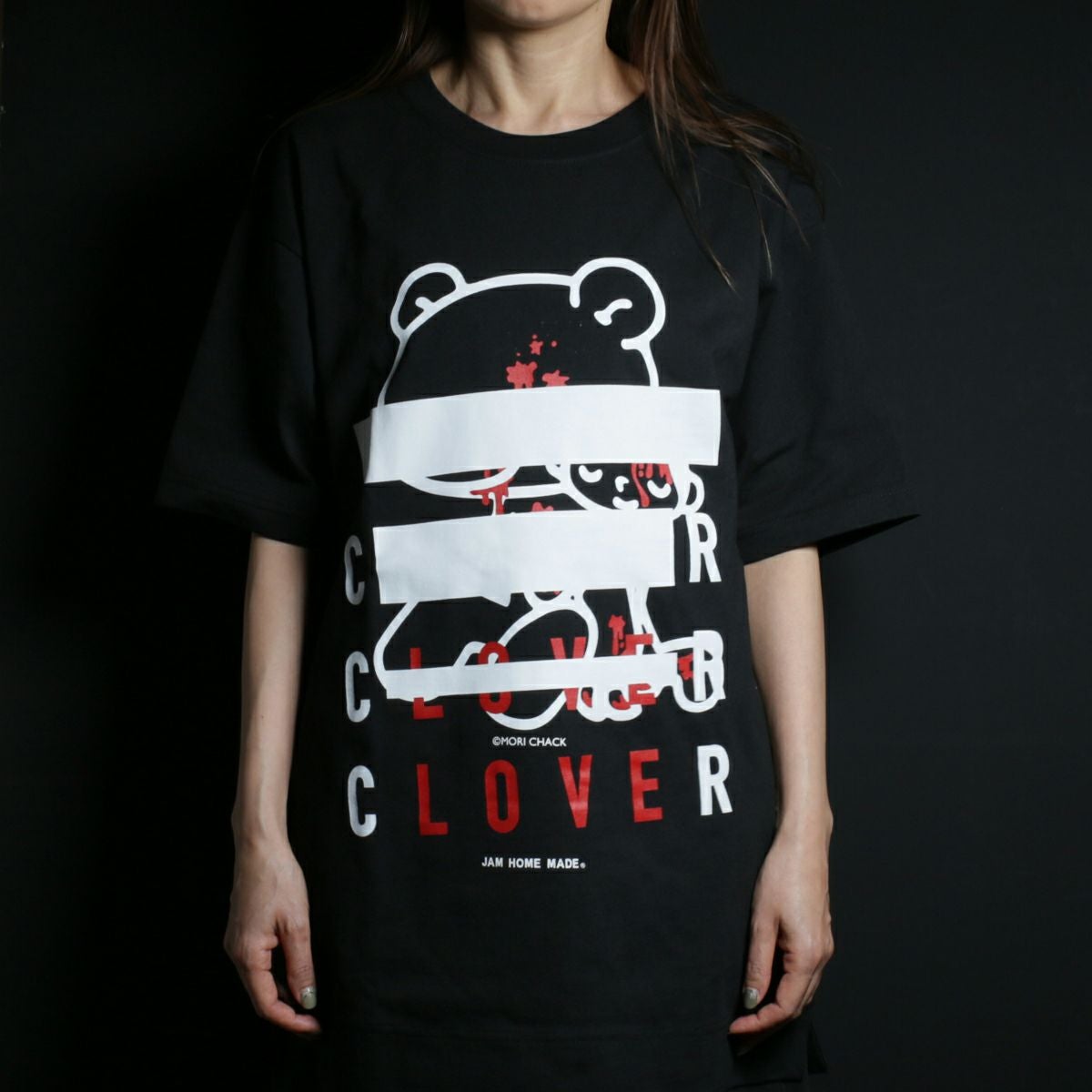 JGLM003B)×GLOOMY（グルーミー） CLOVER Tシャツ ブラック
