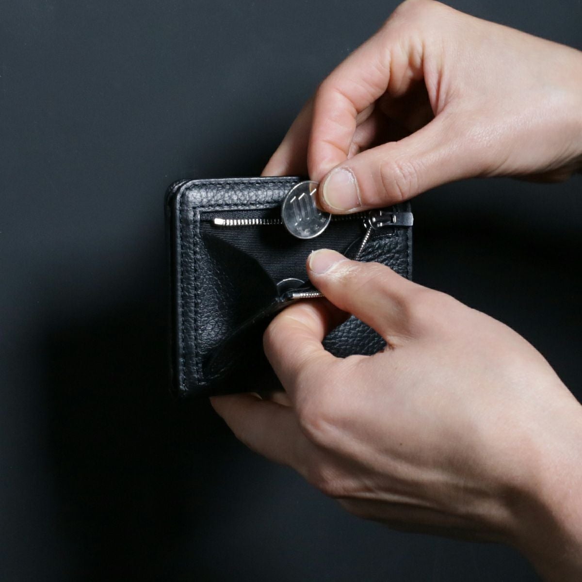 JNS1229)4NK trick mini ミディアムウォレット キャッシュレス対応のお