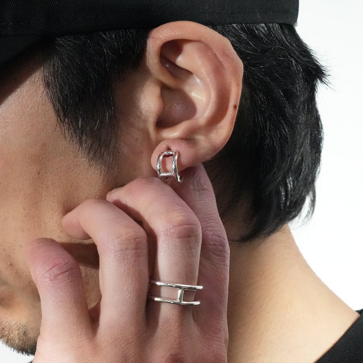 JNS1337)MM マリンチェーン ピース ピアス - 片耳｜アクセサリー通販の