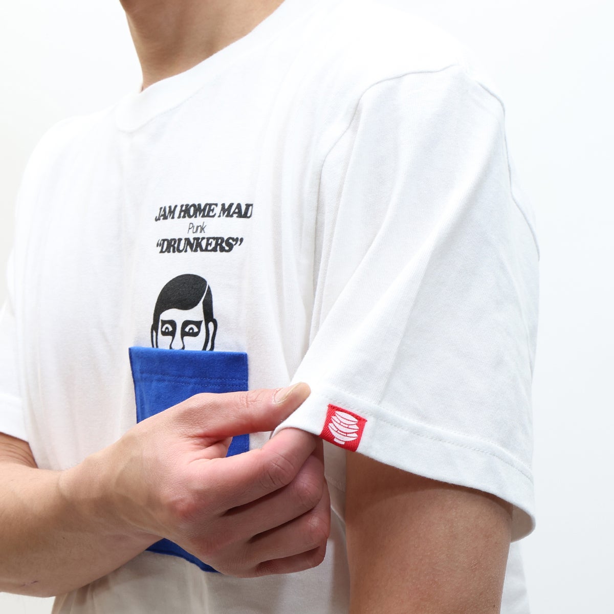 JPDWR09WH）パンクドランカーズ/PUNK DRUNKERS あいつポケット Tシャツ