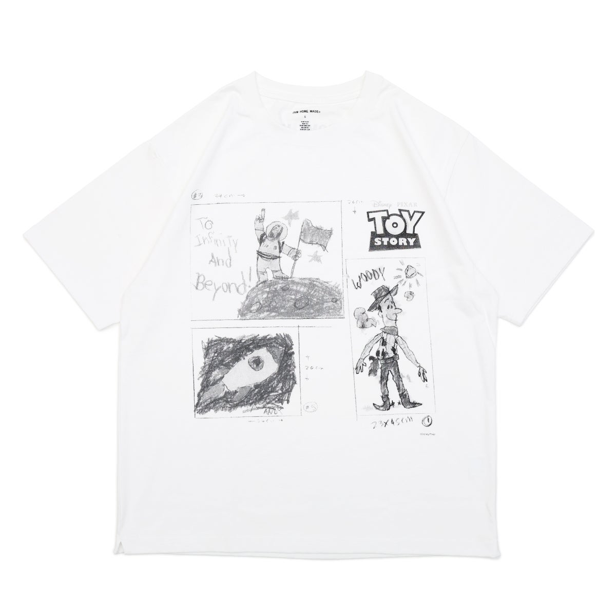 JWDTS016WH）トイ・ストーリー/TOYSTORY Andy's Room Drawings Tシャツ