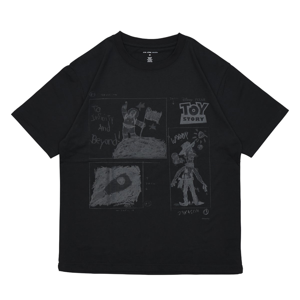 JWDTS016WH）トイ・ストーリー/TOYSTORY Andy's Room Drawings Tシャツ